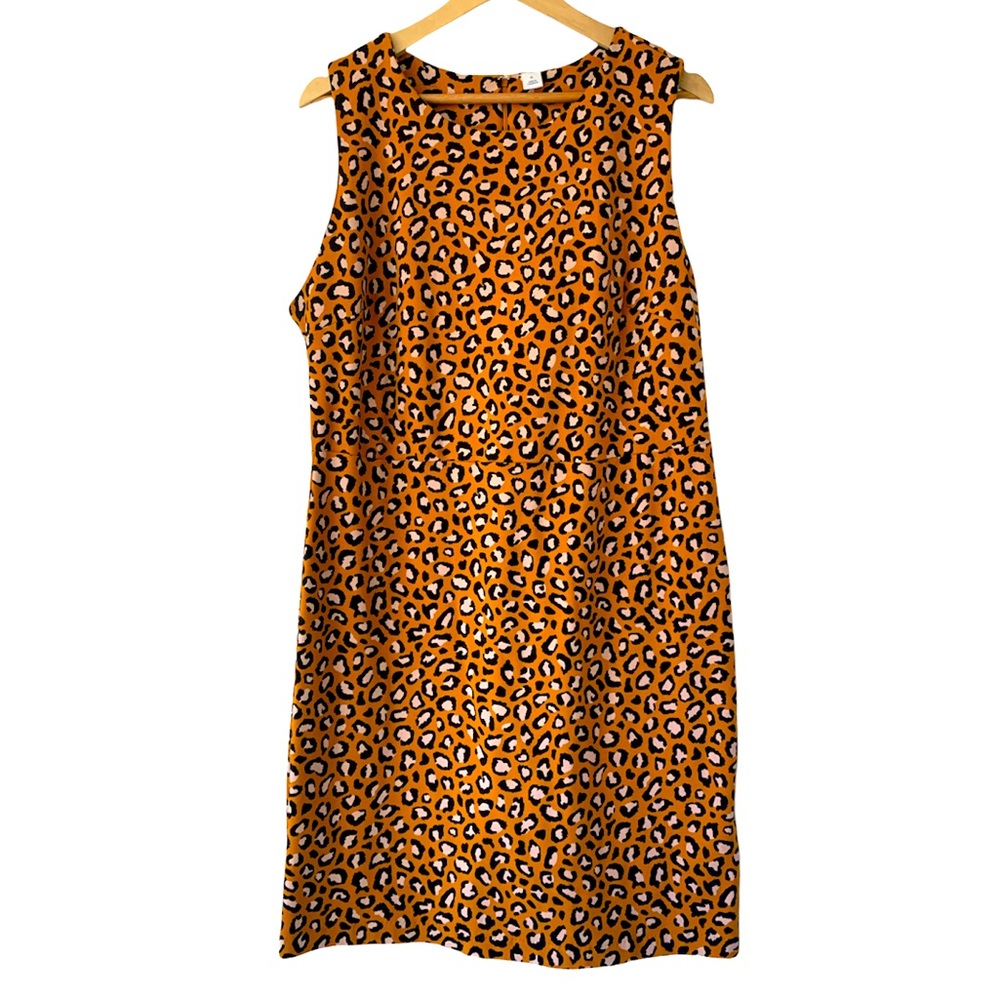 Old Navy Women’s Casual Sheath Cheetah Print Dress